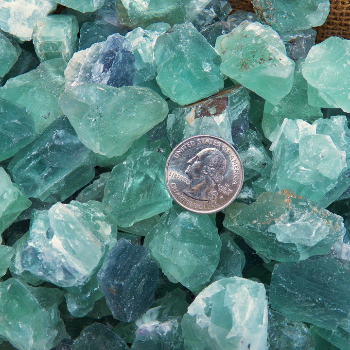 Green/Blue Fluorite Rough (By the Pound)