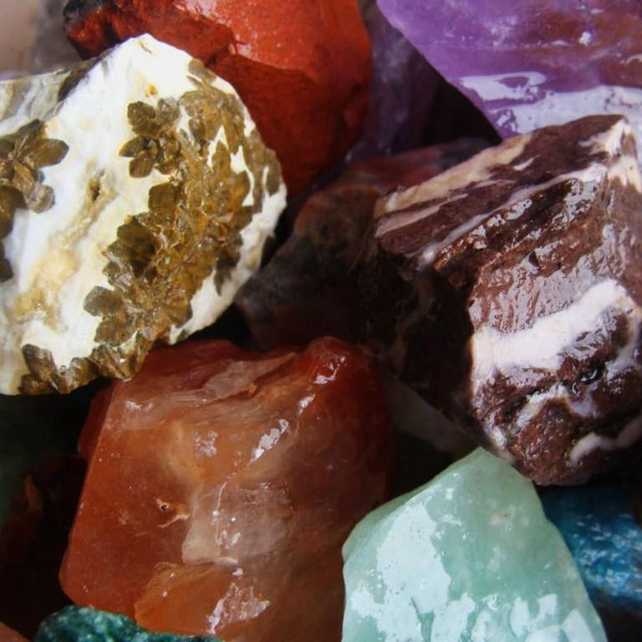 Premium Rock and Gem Tumble Rough Mix for Rock Tumbler