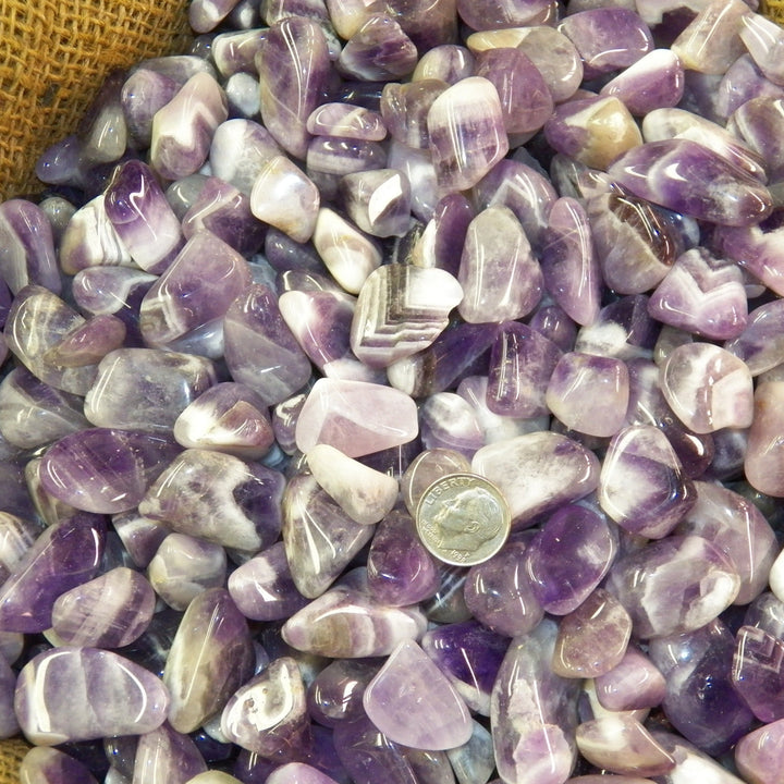 Polished Banded Amethyst - 1/2 LB