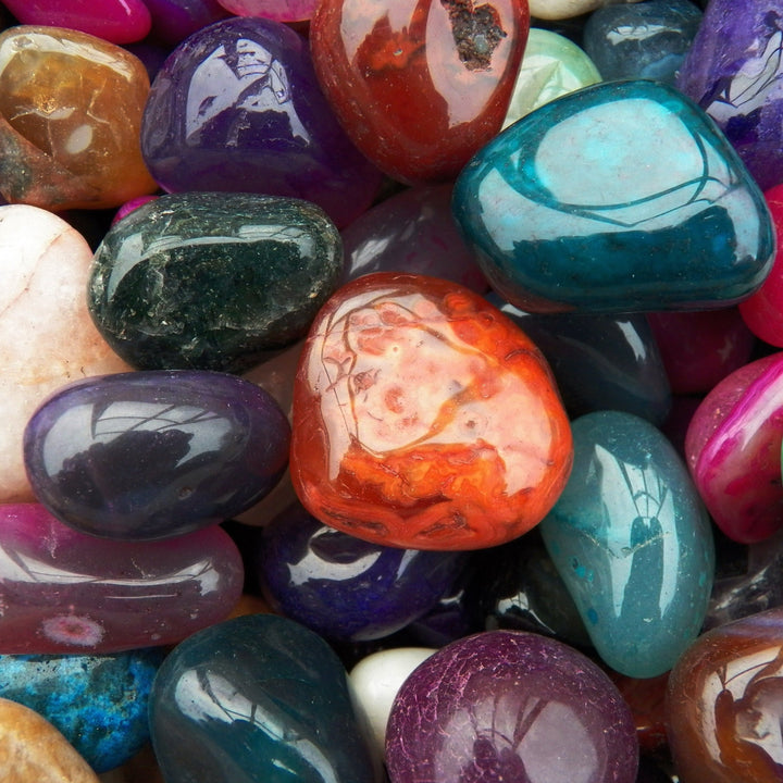 Polished Mix Gemstones Large (Size #6) - 1 LB