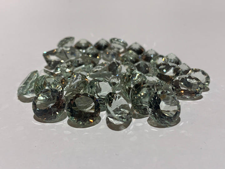 Faceted Green Amethyst - Mixed Sizes (10 Carat Lot)