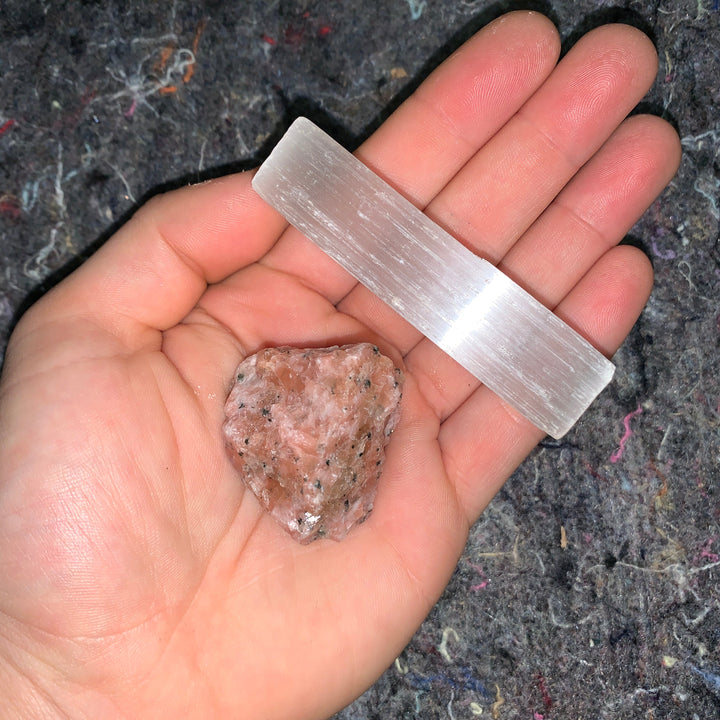 Charged Strawberry Calcite Single Stone