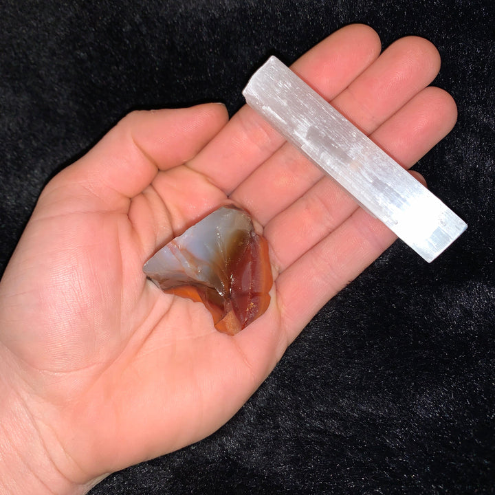 Charged Carnelian Single Stone