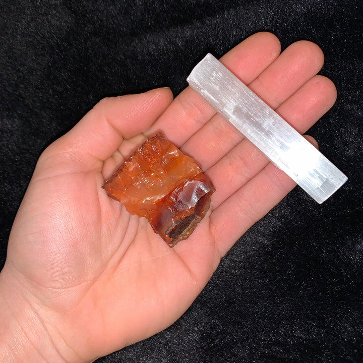 Charged Carnelian Single Stone