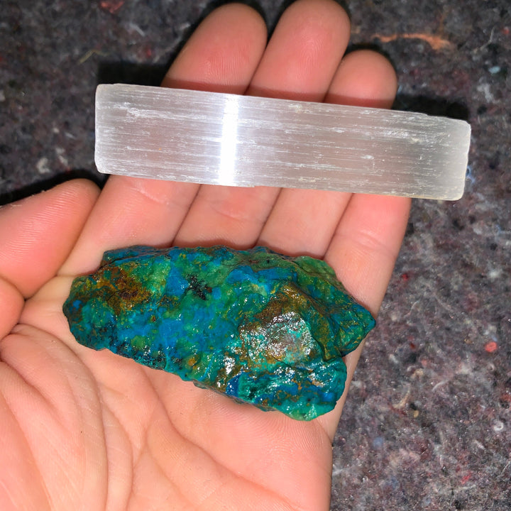 Charged Chrysocolla Turquoise Single Stone