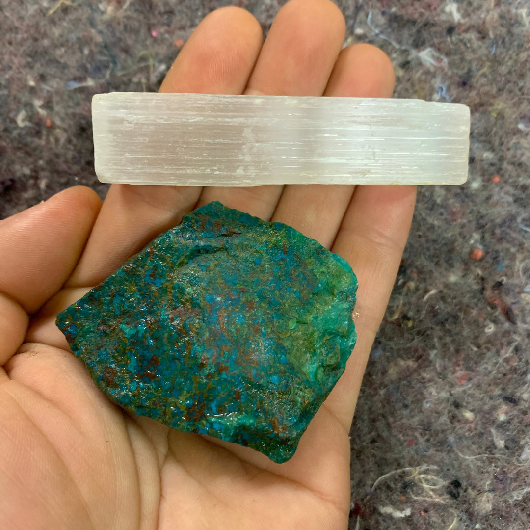 Charged Chrysocolla Turquoise Single Stone