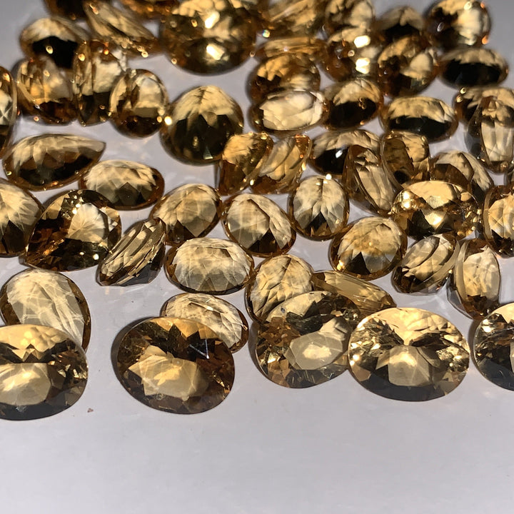 Faceted Golden Citrine - Mixed Sizes (10 Carat Lot)
