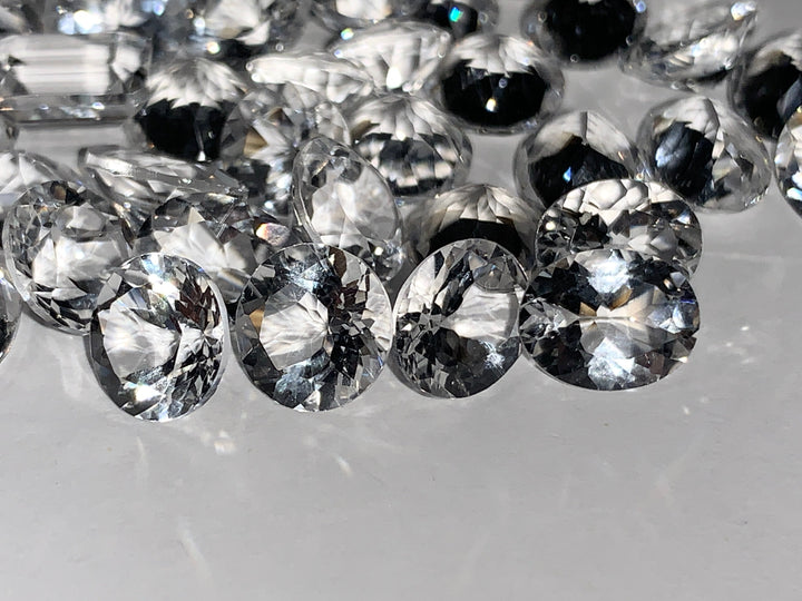 Faceted Clear Quartz - Mixed Sizes (10 Carat Lot)
