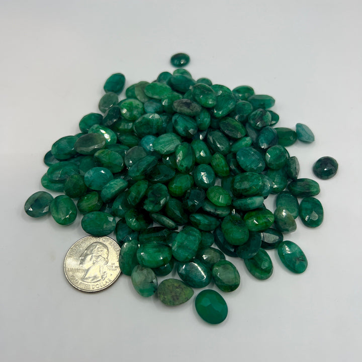Faceted Emerald (Color Enhanced) - Mixed Sizes (50 Carat Lot)
