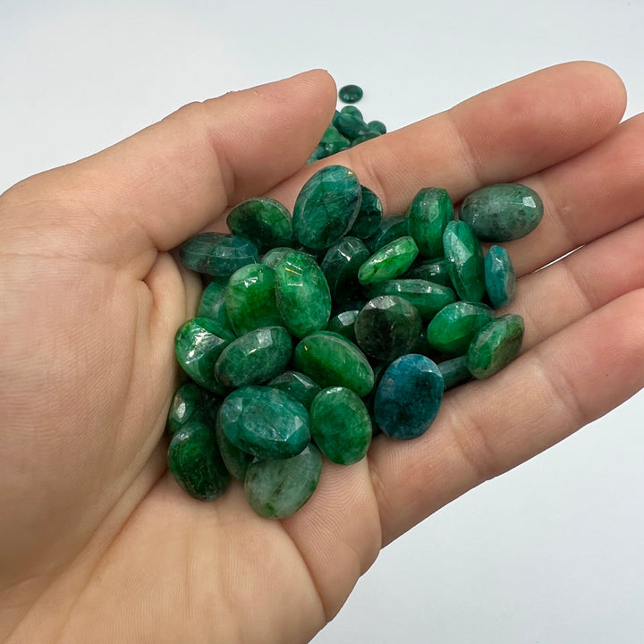 Faceted Emerald (Color Enhanced) - Mixed Sizes (50 Carat Lot)