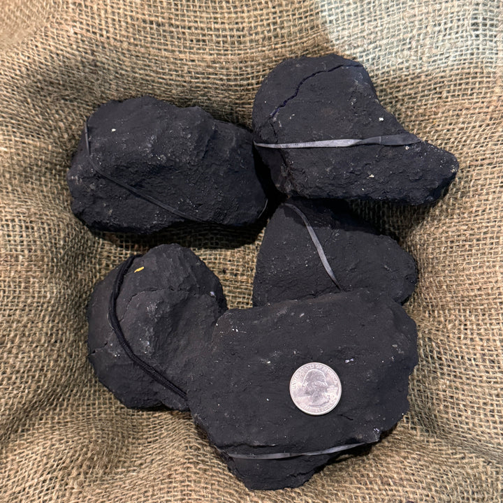 Dyed Quartz Black Geode with Purple Center (3"-5") (G3)