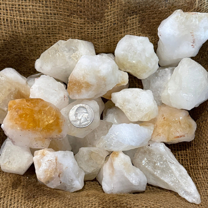Citrine Points Rough Extra (LARGE) (By the Pound)