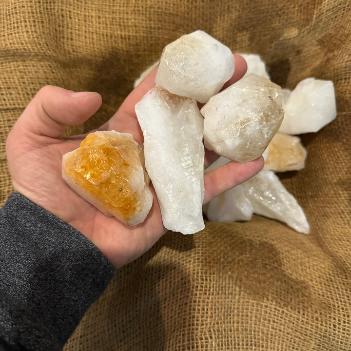 Citrine Points Rough Extra (LARGE) (By the Pound)