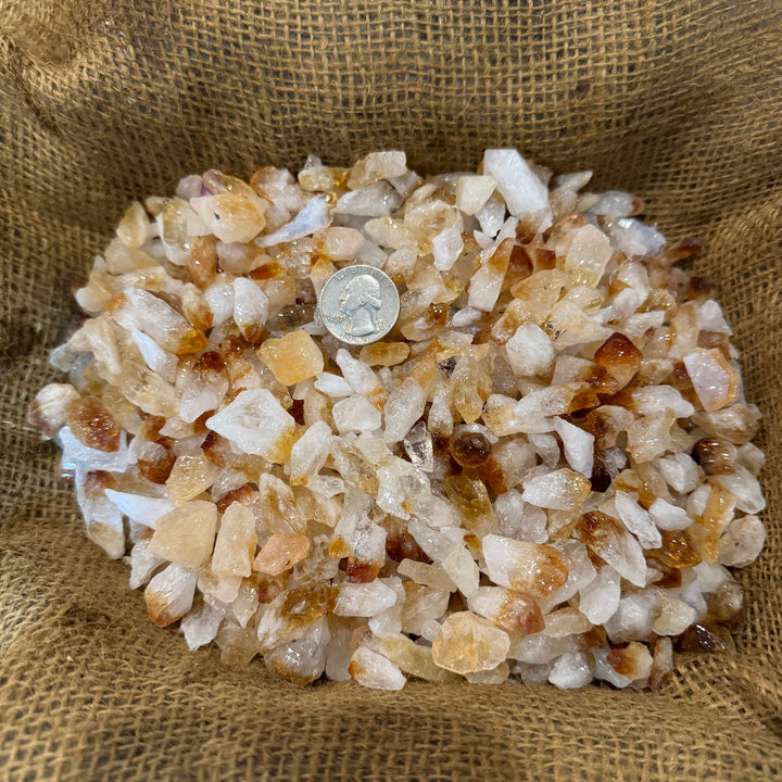 SMALL Citrine Points Rough  1/4 LB Lot