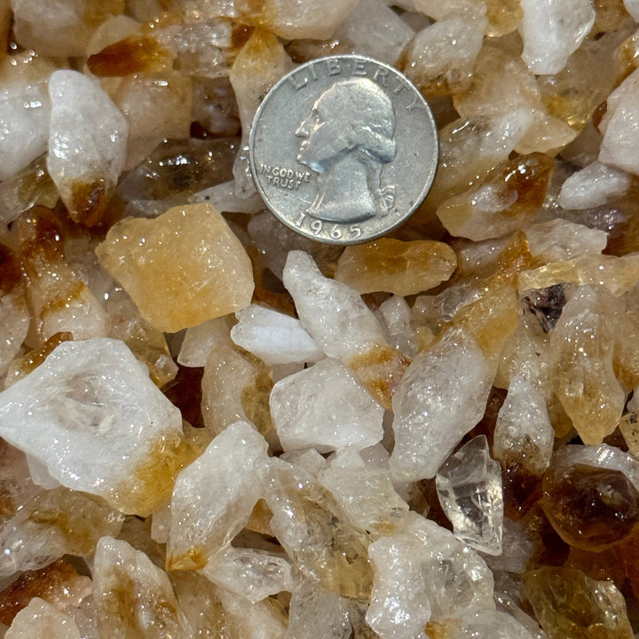SMALL Citrine Points Rough  1/4 LB Lot