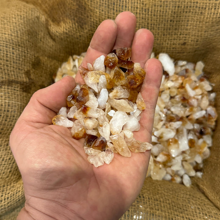 SMALL Citrine Points Rough  1/4 LB Lot