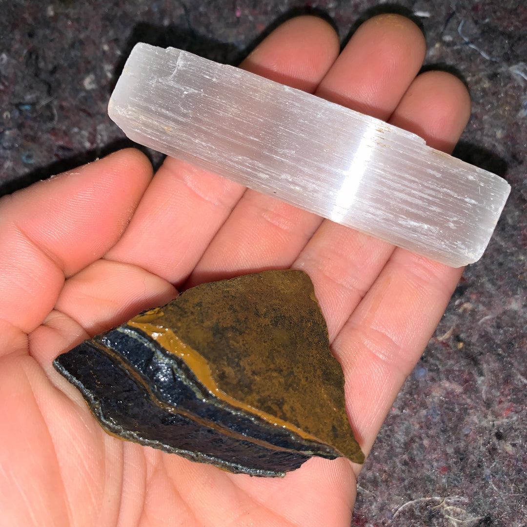 Charged Blue Tiger Eye Single Stone