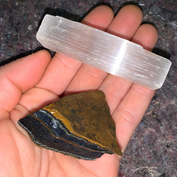 Charged Blue Tiger Eye Single Stone