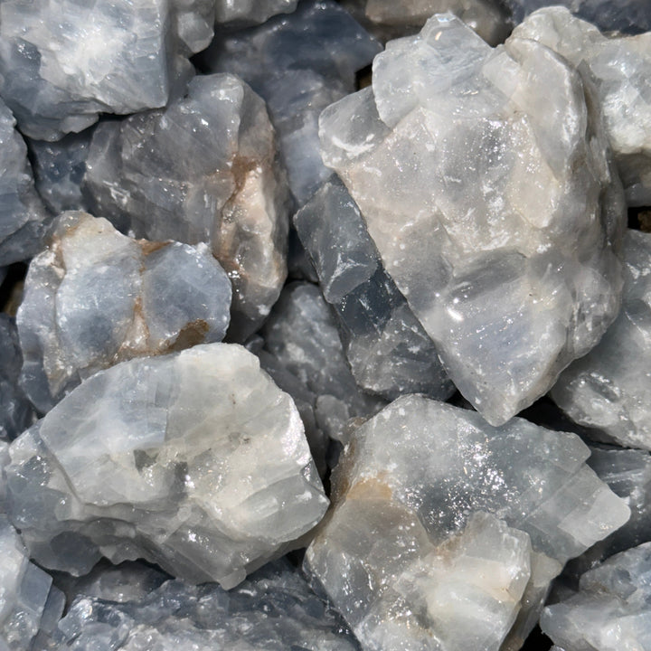 Blue Calcite Rough (LARGE) (By the Pound)