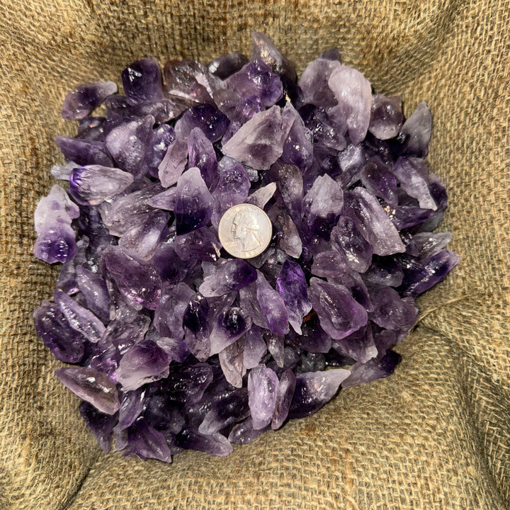 Amethyst Points Rough (SMALL) 1/4 LB