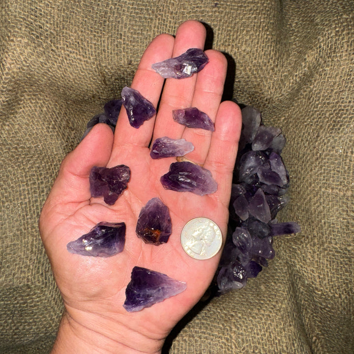 Amethyst Points Rough (SMALL) 1/4 LB