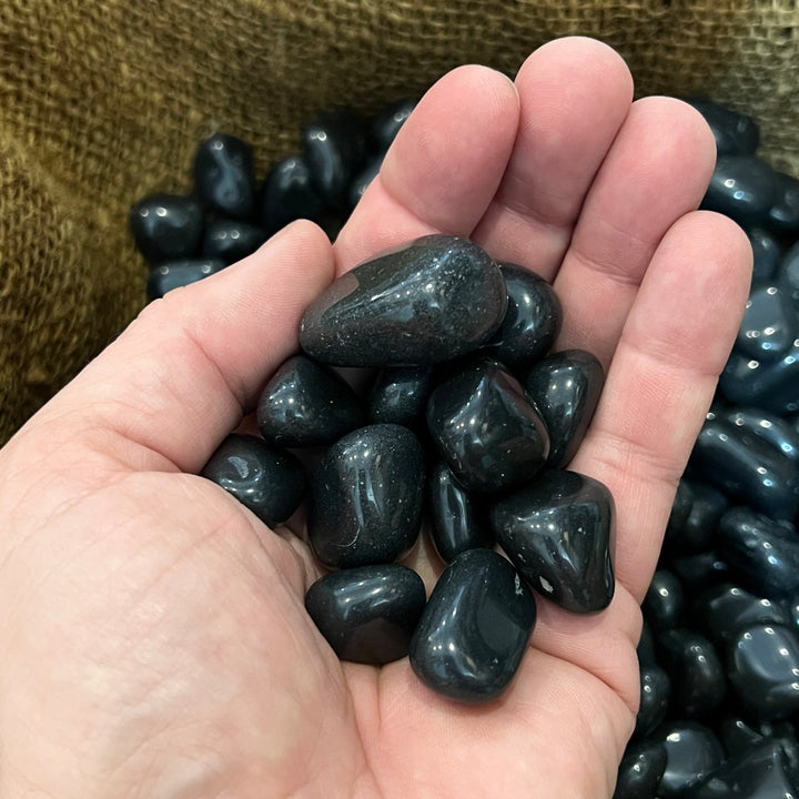 Polished Black Jasper - 1/2 LB