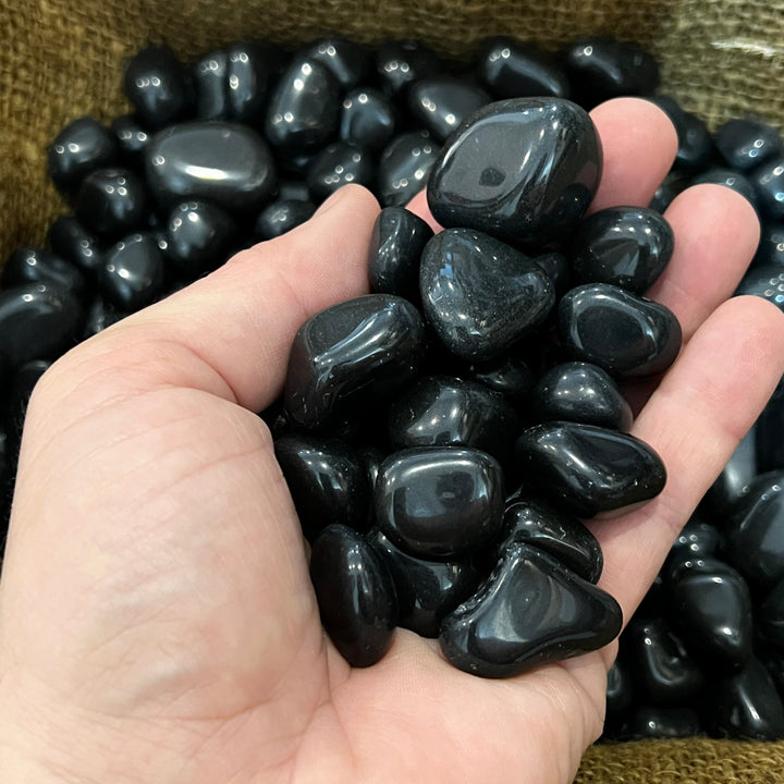 Polished Black Jasper - 1/2 LB