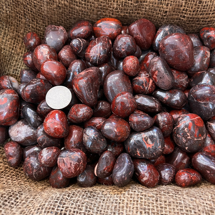 Polished Brecciated Jasper (LARGE) - 1/2 LB
