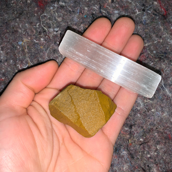 Charged Yellow Jasper Single Stone