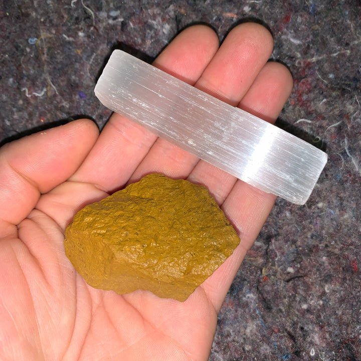 Charged Yellow Jasper Single Stone