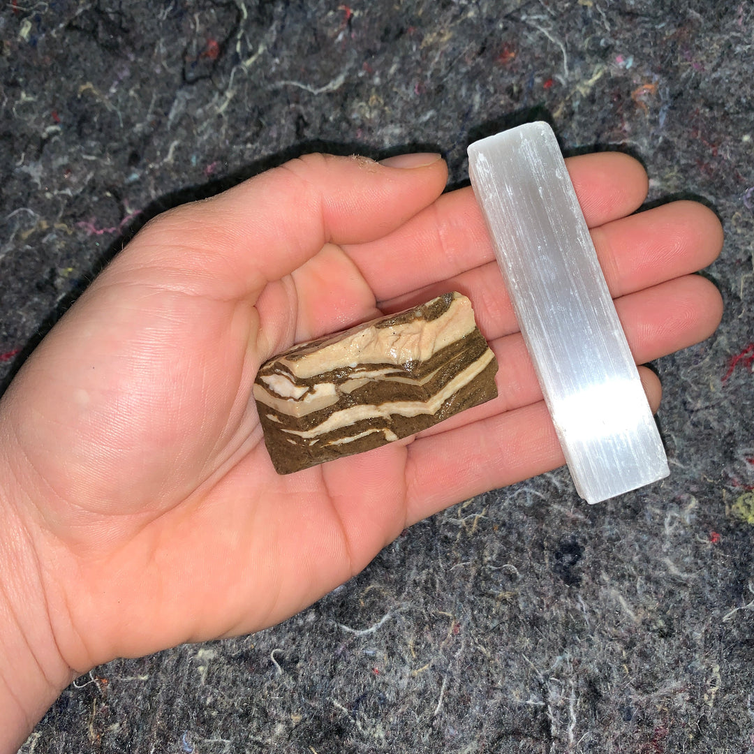 Charged Zebra Jasper Single Stone