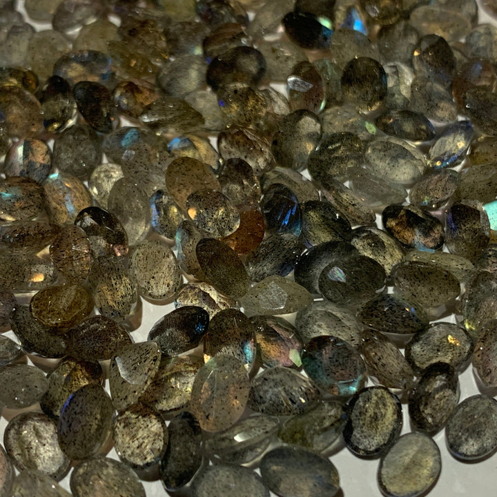 Faceted Labradorite - Mixed Sizes (10 Carat Lot)