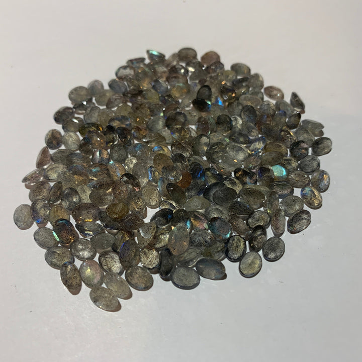 Faceted Labradorite - Mixed Sizes (10 Carat Lot)