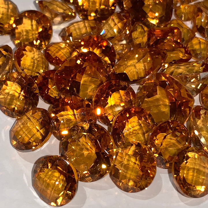 Faceted Mystic Madeira Topaz - Mixed Sizes (10 Carat Lot)