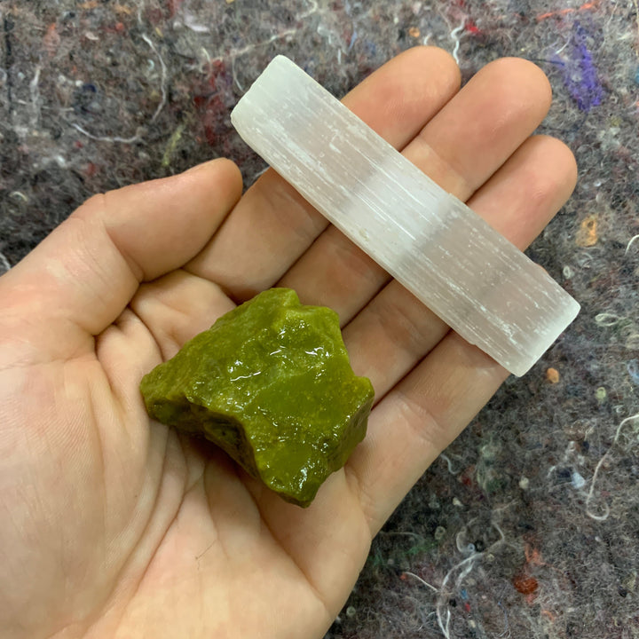 Charged Green Opal Single Stone