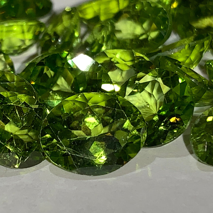Faceted Peridot - Mixed Sizes (10 Carat Lot)