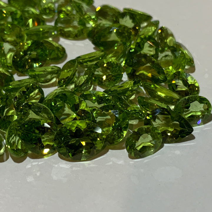 Faceted Peridot - Mixed Sizes (10 Carat Lot)