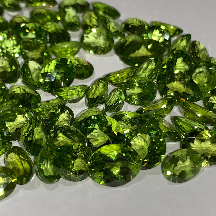 Faceted Peridot - Mixed Sizes (10 Carat Lot)