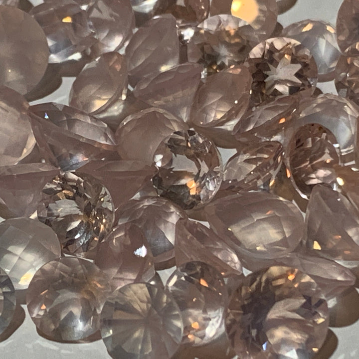 Faceted Pink Quartz - Mixed Sizes (10 Carat Lot)