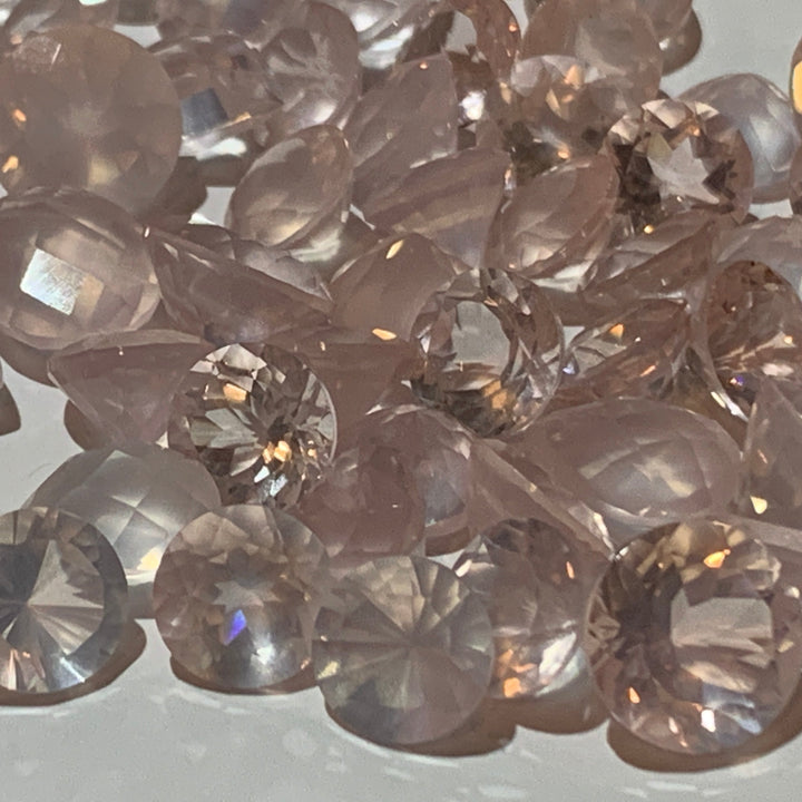 Faceted Pink Quartz - Mixed Sizes (10 Carat Lot)