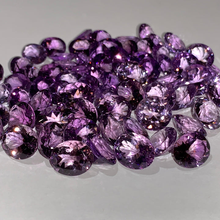 Faceted Purple Amethyst - Mixed Sizes (10 Carat Lot)