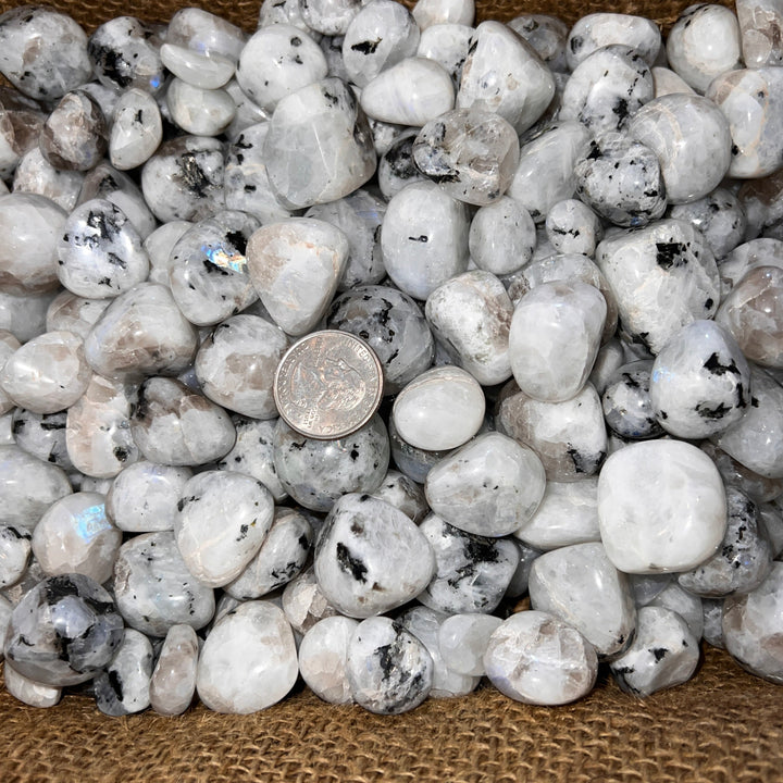 Polished Rainbow Moonstone - 1/2 LB