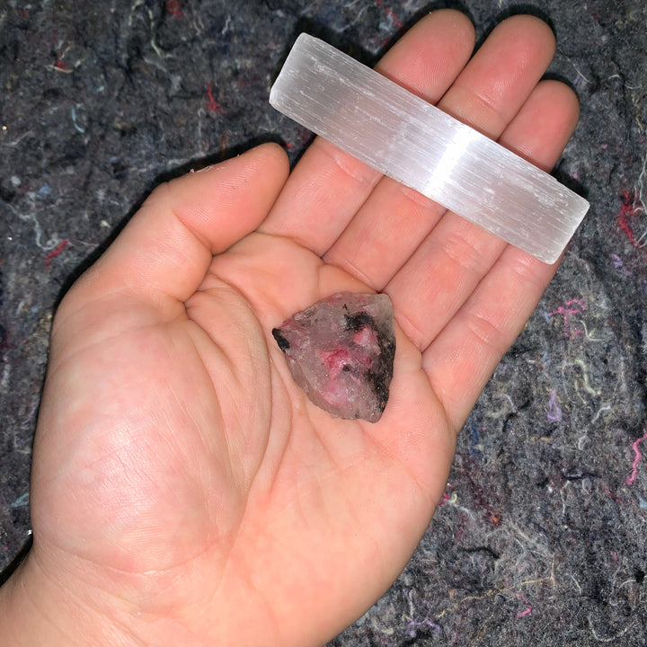 Charged Rhodonite Single Stone