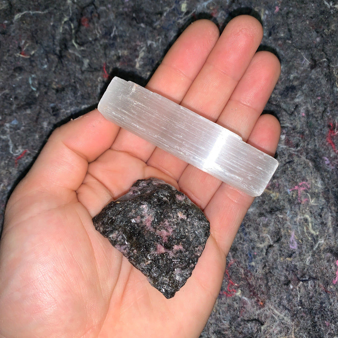 Charged Rhodonite Single Stone