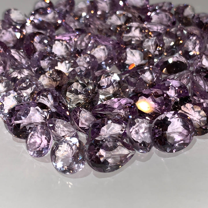 Faceted Rose Amethyst - Mixed Sizes (10 Carat Lot)
