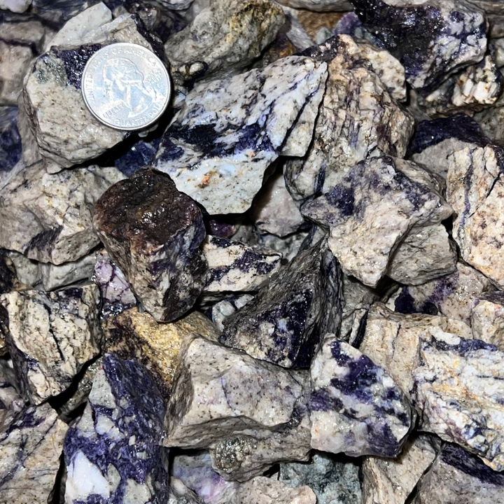 Blue Matrix Jasper Rough (By the Pound)