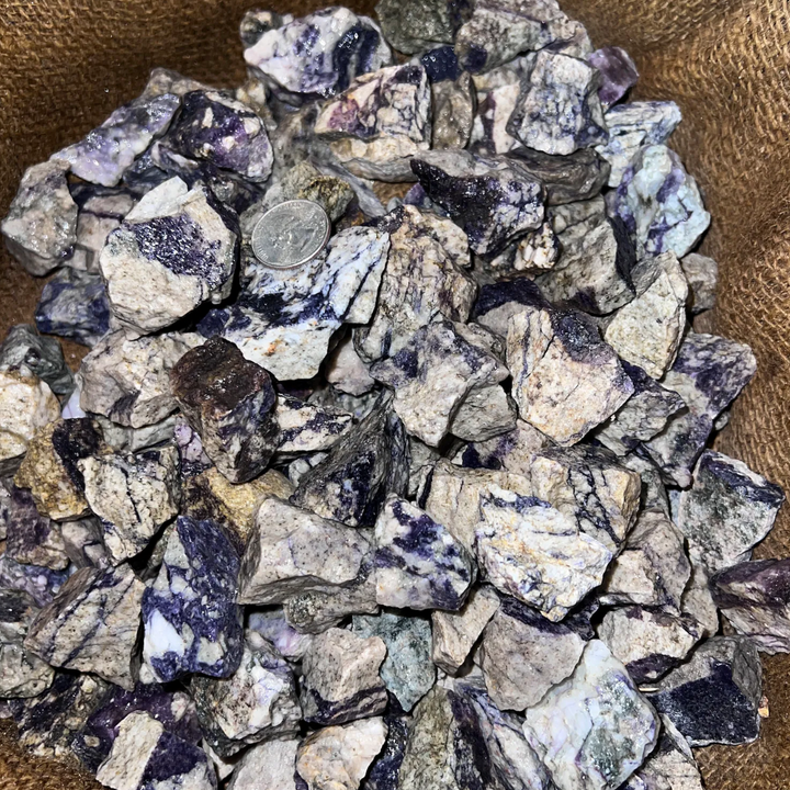 Blue Matrix Jasper Rough (By the Pound)