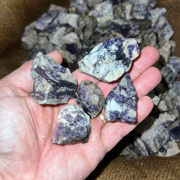 Blue Matrix Jasper Rough (By the Pound)