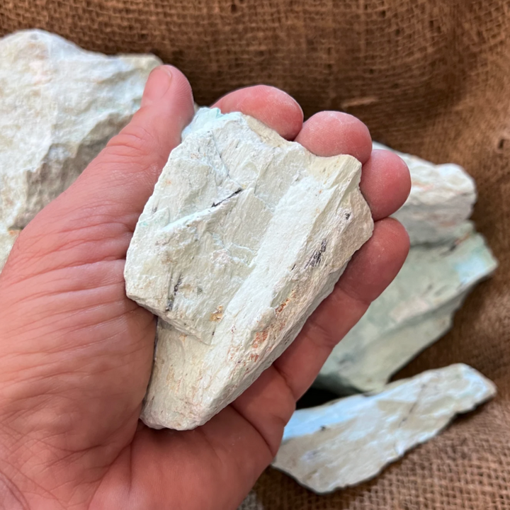 Natural WHITE Turquoise Rough
