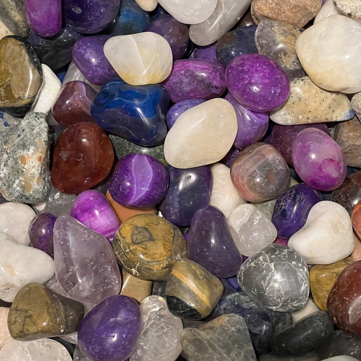Polished Mix Gemstones Large (Size #7) - 1 LB